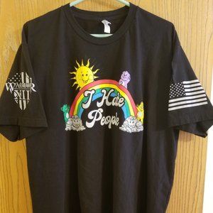 I Hate People - Tshirt - XXL - Black - Funny